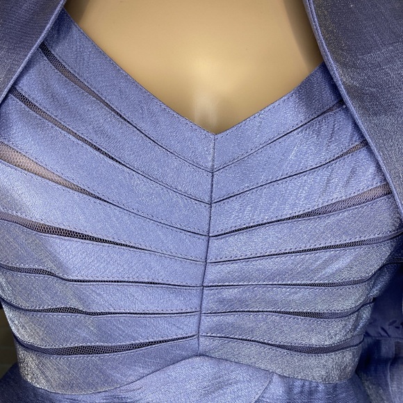 Adrianna Papell Shutter-Pleated Dress + Jacket VGC - Picture 5 of 11